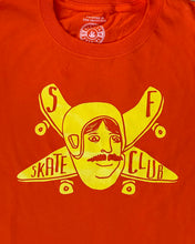 Orange "Mustache Man" T-Shirt