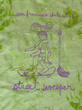 Lime Green "Street Sweeper" Tie Dye T-Shirt