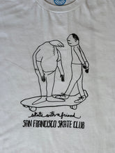 White "Skate with a Friend" T-Shirt